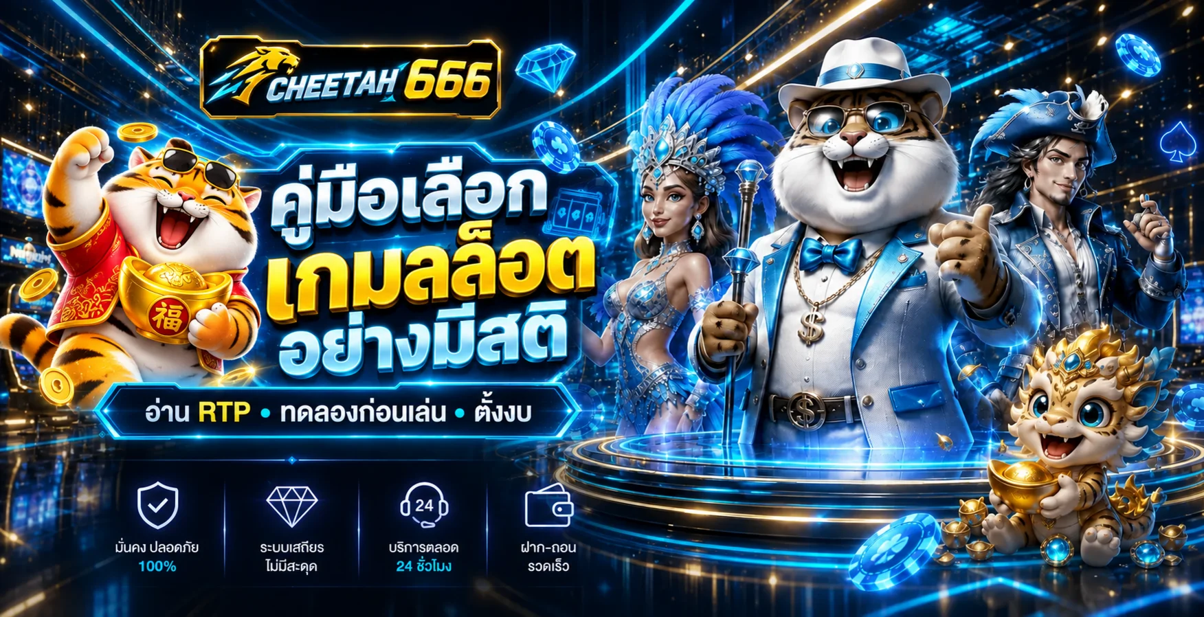 CHEETAH 666 | คู่มือเลือกเกมสล็อต อ่าน RTP และตั้งงบ